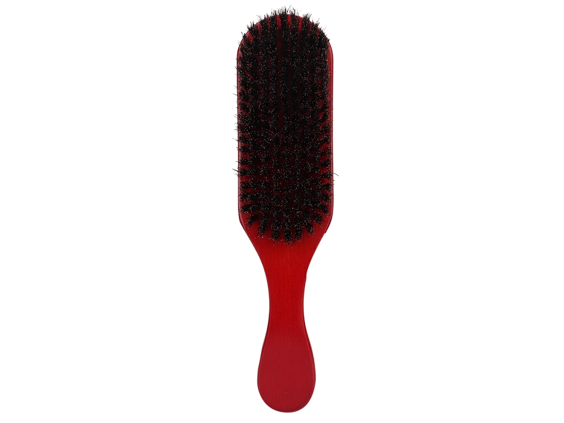 Pincel De Barba Con Mango De Madera Y Peine Para Afeitar, Peine De Cabello Aceite Y Pincel De Peluquería (rojo)