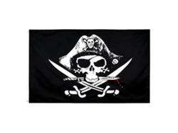 Bandera Pirata Con Esqueleto Y Jolly Roger Para Decoración De Fiestas De Halloween, Material De Poliéster, 60x90cm