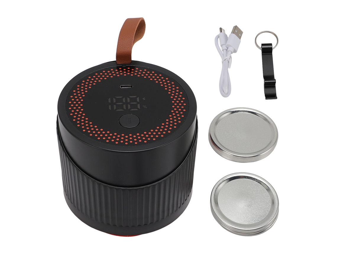 Selladora Al Vacío Eléctrica Automática Para Tarros Mason Con 10 Tapas De Boca Ancha Y De Tamaño Normal.