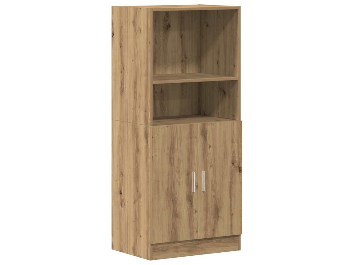 Mueble de cocina MAISON EXCLUSIVE en madera de roble artesanal (57x41,5x131,5 cm)