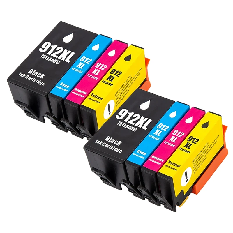 2set4pcs 912xl 912 Cartucho De Tinta Para Impresoras Hp Officejet 8010 8012 8013 8014 8015 8017 8018 Cartucho De Tinta Hp912xl