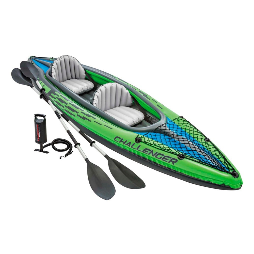 Kayak Hinchable Intex challenger 2 personas 351 76 38 cm k2 351x76x38 2plazas