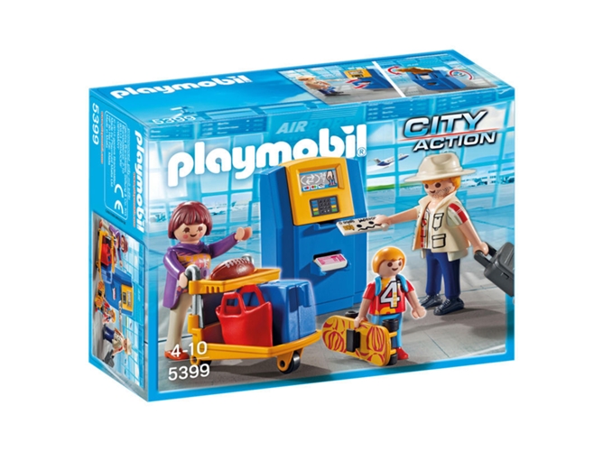 PLAYMOBIL City Action: Familia en el check-in (Edad Mínima: 4)
