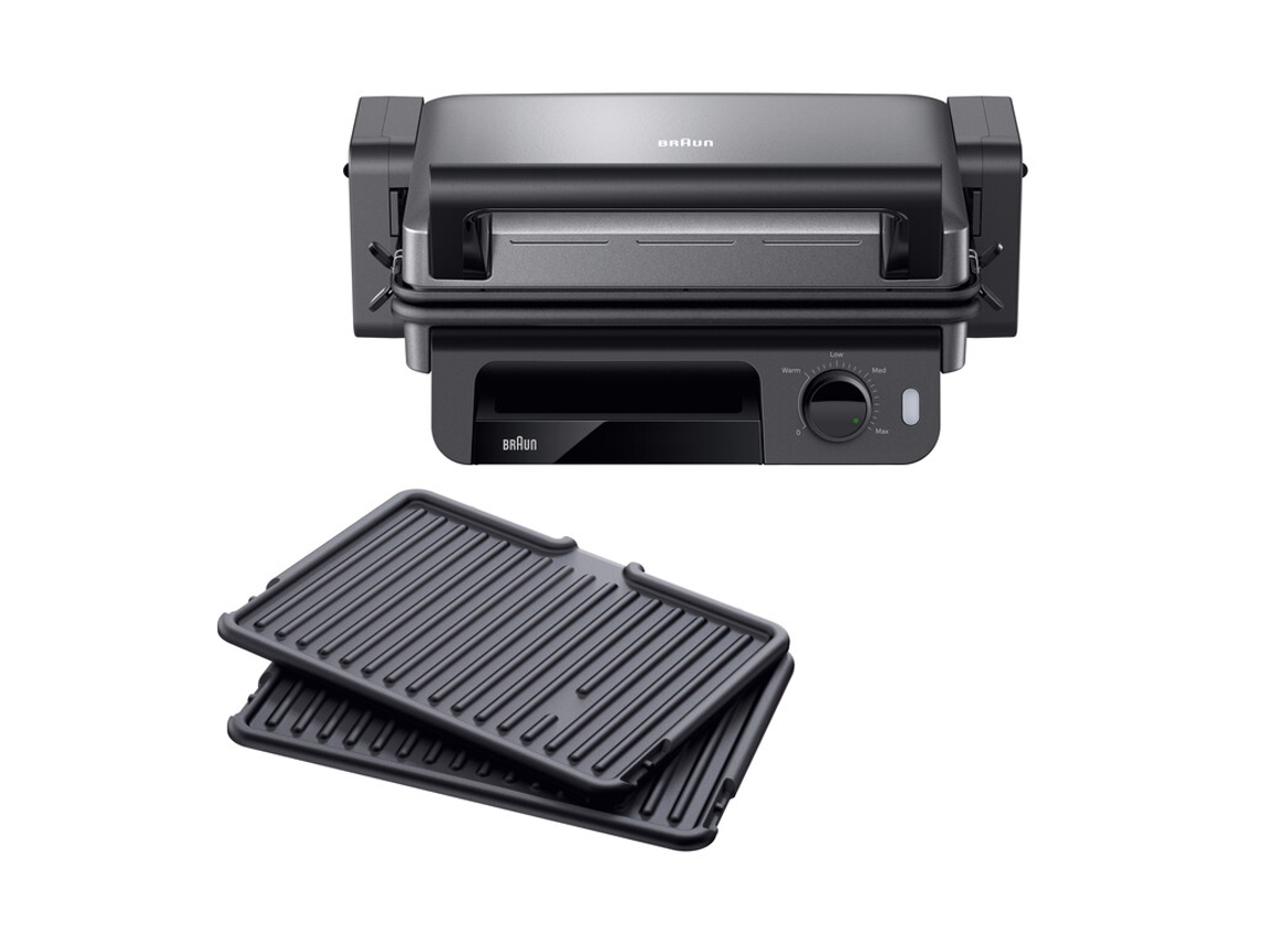 Parrilla de Placas BRAUN MultiGrill 5 CG5010IGY (2000 W - Negro)