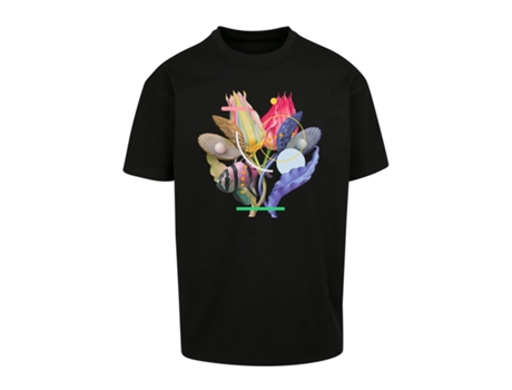 Camiseta para Unisexo MISTER TEE (XL - Algodón - Negro)