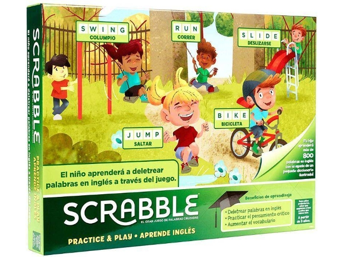 Scrabble MATTEL Aprenda Inglés (Edad Mínima: 10)