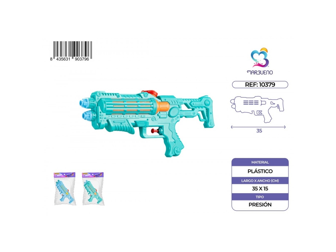 Pistola de agua Marbueno para jardín y playa 35x15,5 cm Marbueno Verano