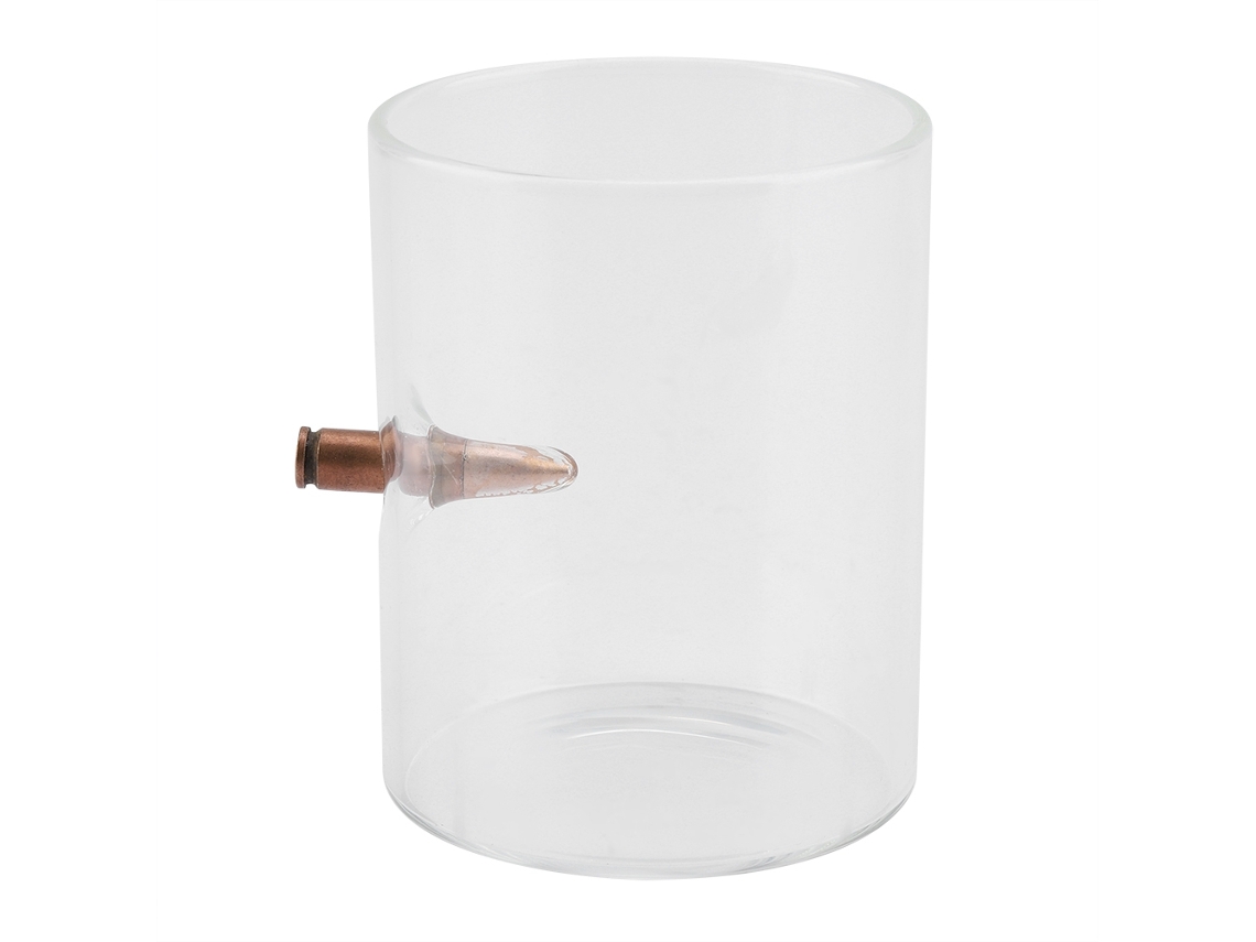 JILLIOPER Taza de vidrio de borosilicato con un acogedor diseño otoñal. Vaso de whisky de .308 con exquisita copa gruesa soplada a mano para una durabilidad ini