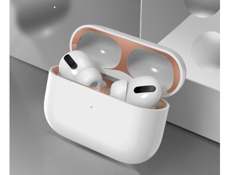 Etiqueta engomada de la caja de silicona SLOWMOOSE para Airpods 3 -201619813 [Oro rosa]