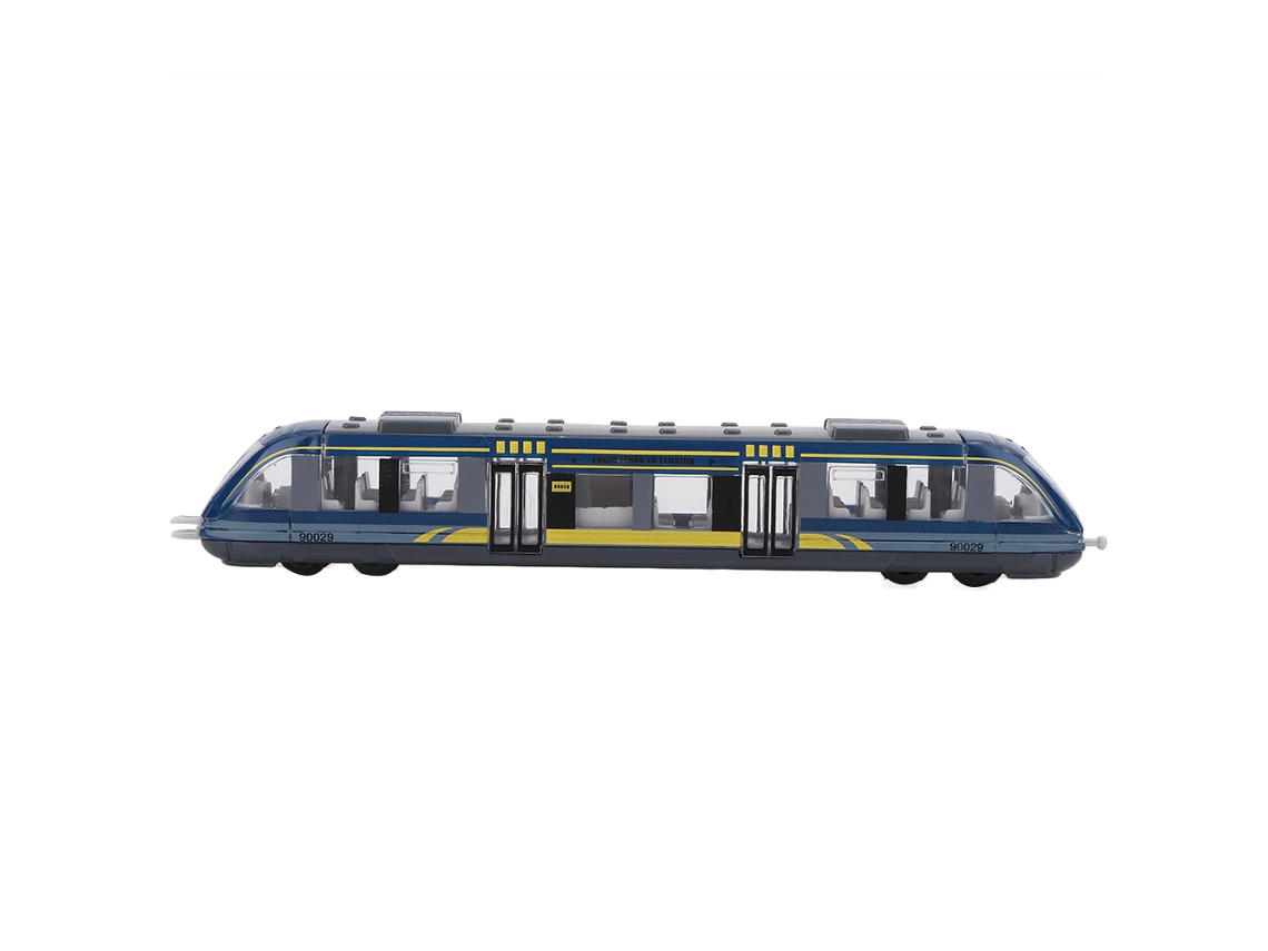 Juguete Educativo Para Niños, Tren Modelo De Aleación, Regalo De Cumpleaños De Simulación (azul)