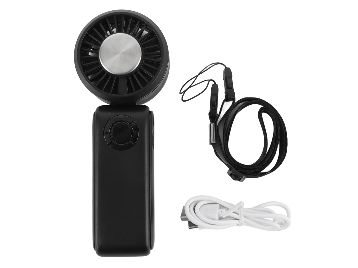 Ventilador Plegable De Alta Velocidad Con 100 Niveles Y Refrigeración Por Semiconductores - Negro