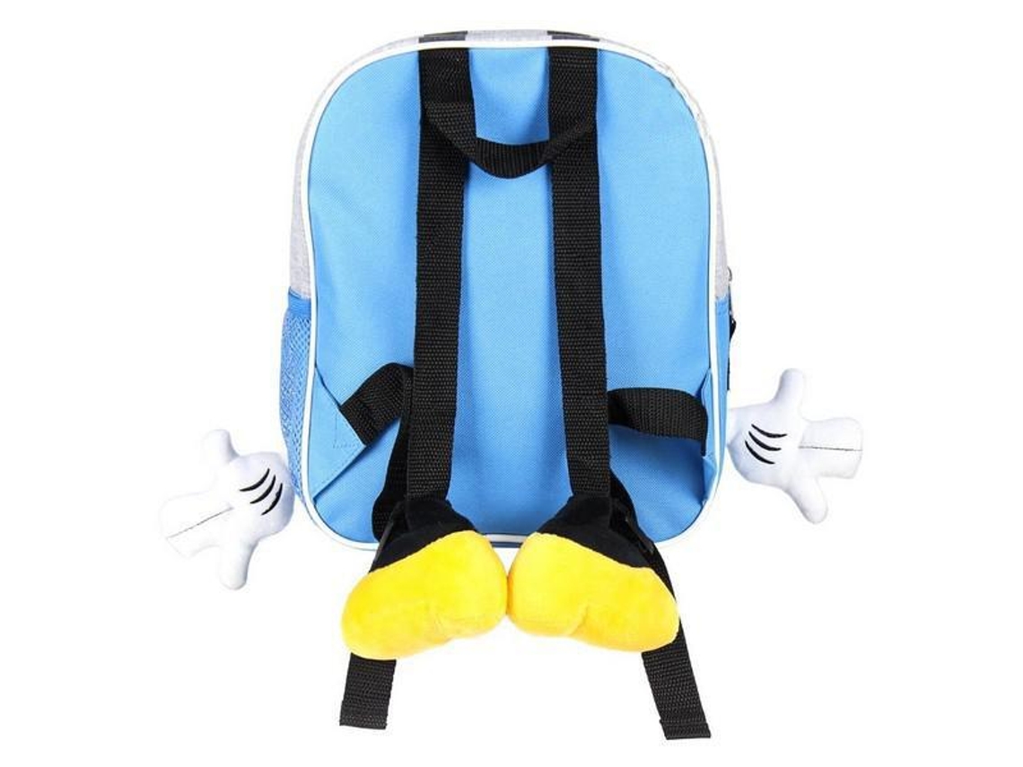 Mochila Infantil 3D Minnie Mouse Azul Cinzento