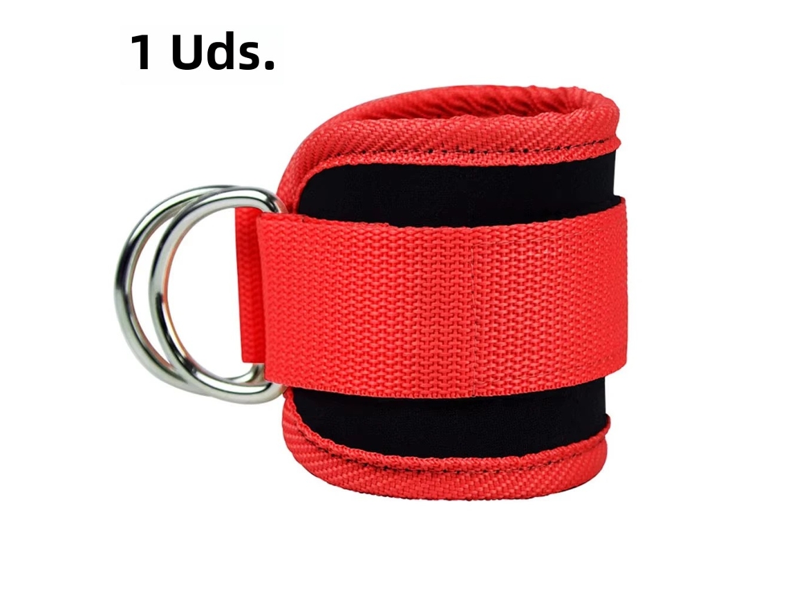 (rojo) Una Correa De Tobillo Ajustable Con Soporte De Anillo En D.