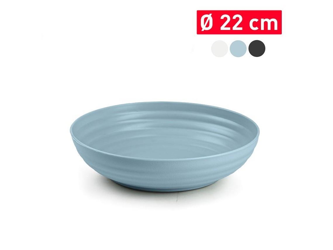 Plato Hondo 22 Cm Reutilizable Ideal Fiestas Blanco PLASTIC FORTE