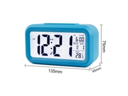 Reloj Despertador Digital Inteligente Con Fecha Y Temperatura, Función De Repetición, Luz Nocturna, Para Dormitorio, Niños, Niñas Y Niños.