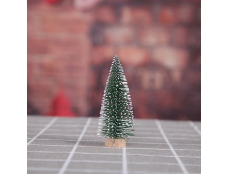 Mini árboles de Navidad, árboles con base de madera, árboles de mesa de Navidad para el hogar, cocina, decoración navideña, 20 cm