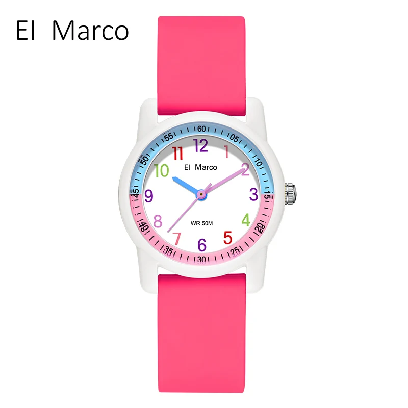 (correa Roja, Caja Blanca) Elegante Reloj De Cuarzo Para Mujer, Resistente Al Agua, Estilo Casual.