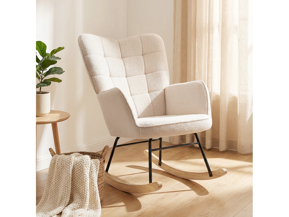 Silla convertible de 1 plaza, respaldo ajustable en 5 posiciones, 58x119x78 cm, beige. Tienda PENGJIANG.