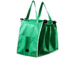 Bolsas de compra reutilizables, plegables y con asas, se acoplan al carrito de la compra. GOKOCO