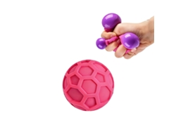 Pelota rosa antiestrés - Juguete de goma para niños