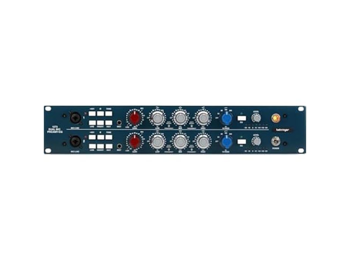 Preamplificador de micrófono de 2 canales Behringer 1273, ecualizador de 3 bandas, transformadores Midas