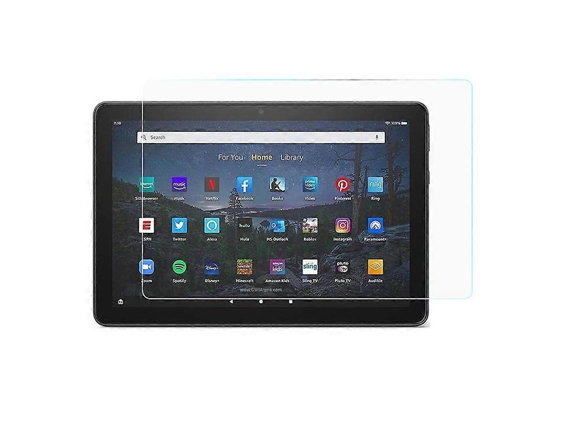 Película protectora de vidrio templado de pantalla completa con bordes curvos de 0,3 mm, compatible con Amazon Fire HD 10 Plus (2021)
