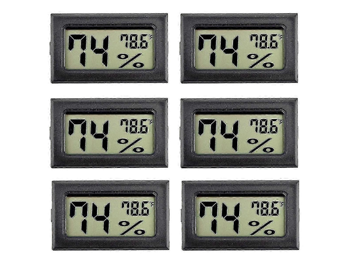 Mini medidores de humedad para interiores (paquete de 6) - Mediciones digitales de humedad Nostalgia88