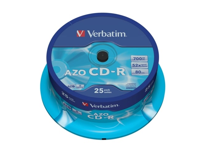 CD-R VERBATIM CAKE 25 SUPER AZO 52X 700M