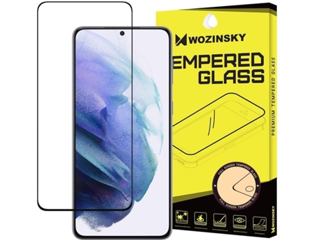Protector Cristal Templado Samsung S21 Plus 5G LMOBILE 9H Full Cover Negro