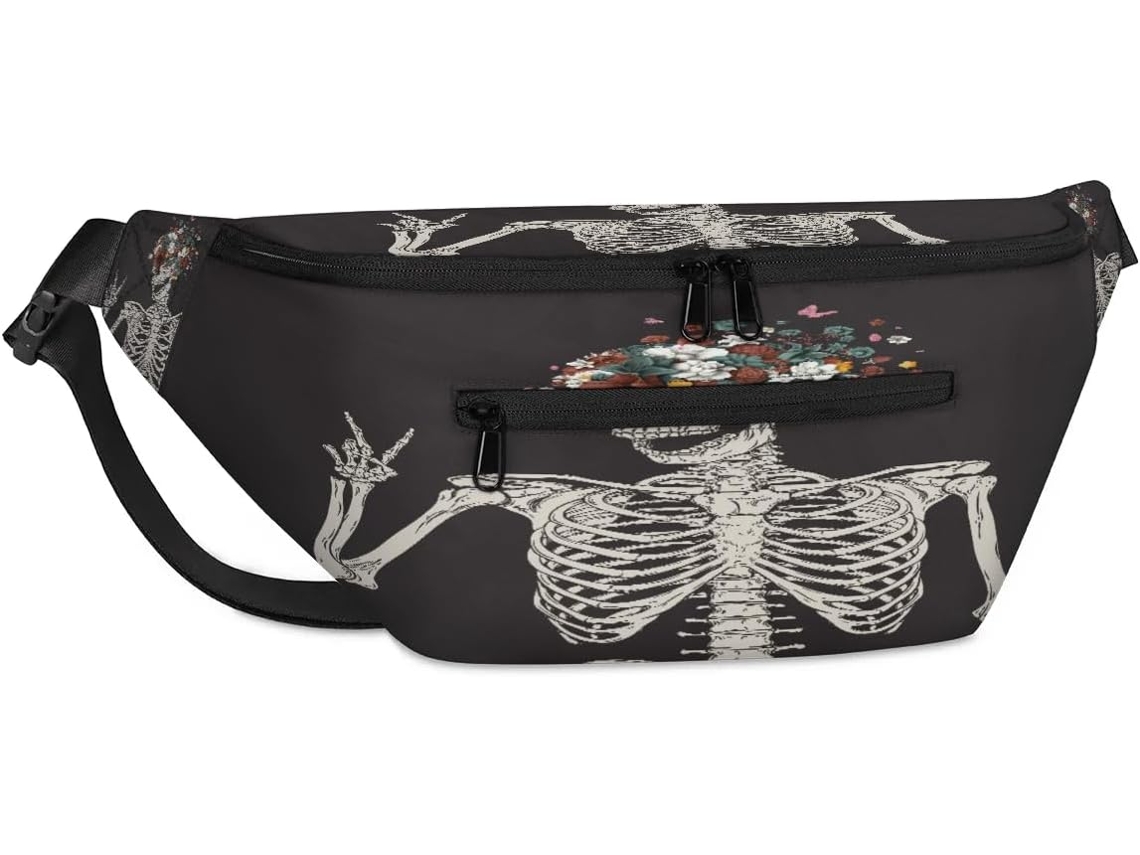 Bolso unisex de unicornio arcoíris de 45 x 21,5 x 23 cm, tejido de poliéster.