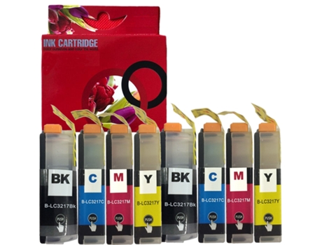 Pack 8 Cartuchos de Tinta Compatibles Brother LC3217 LC3217BK LC3217C LC3217M LC3217Y