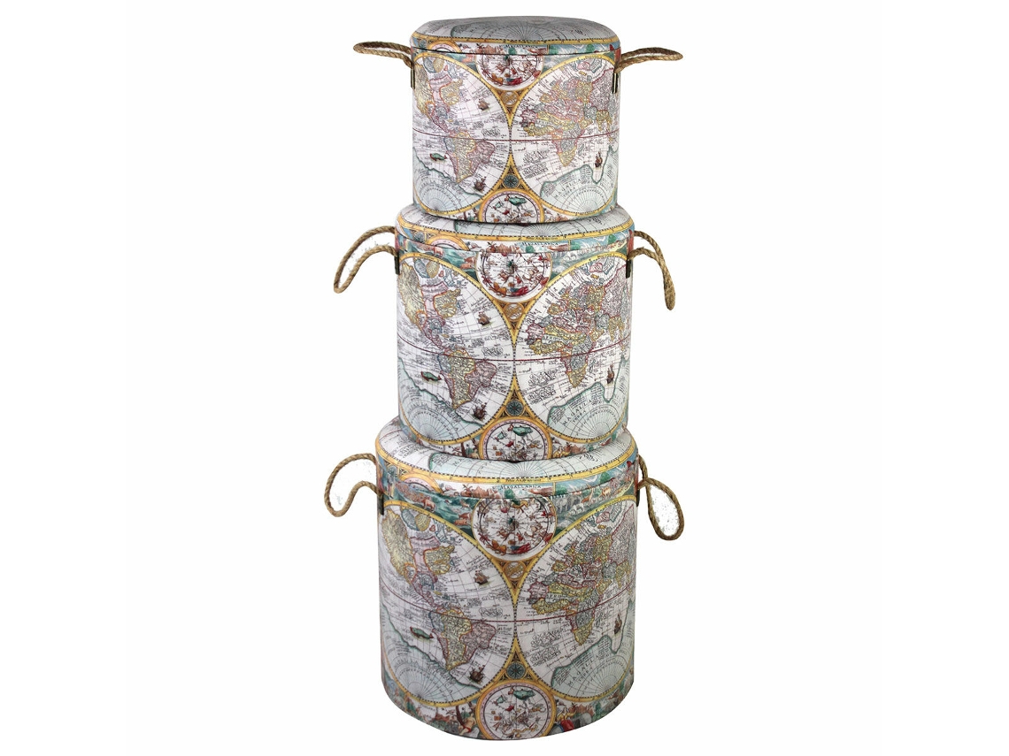 Juego de taburetes SIGNES GRIMALT Mapamundi 40x42x40 cm