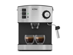 Cafetera espresso Solac Classic Flavor M80 de acero inoxidable