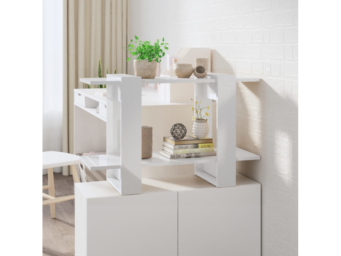 Estantería/Divisoria Aparador 80X30X51 Cm Blanco Brillante