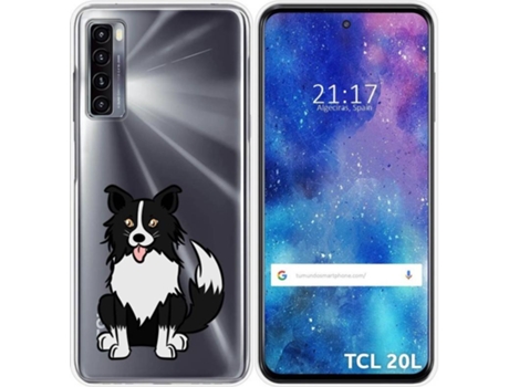 Carcasa TCL 20L TUMUNDOSMARTPHONE Dibujos Transparente Perros 01 Multicolor