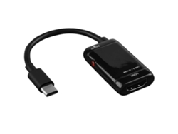 Adaptador Usb-c 3.1 A Hdmi Mhl (negro). Alta Velocidade E Compatibilidade, Ideal Para Casa, Escritório E Viagens, Para Utilizadore