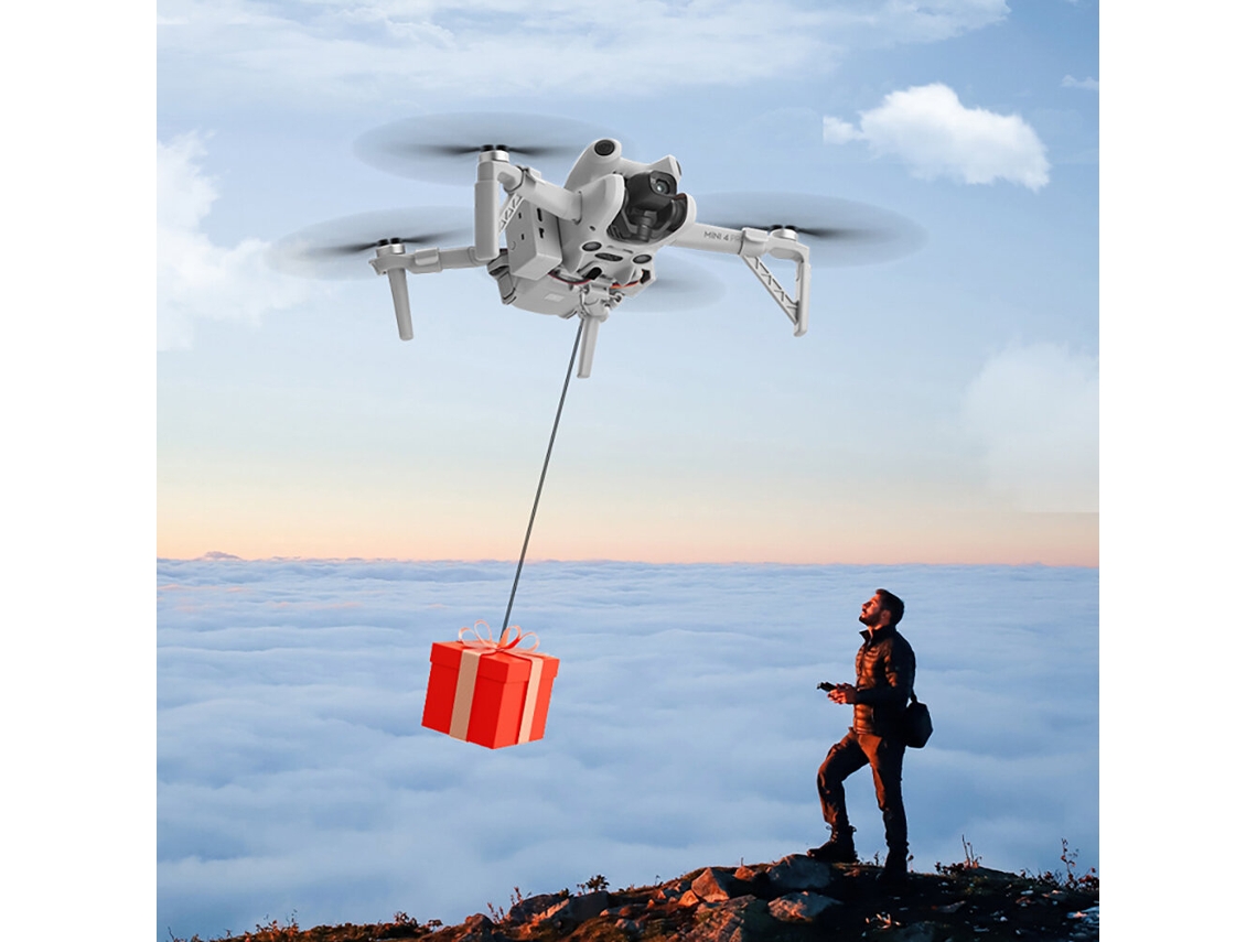 Brdrc Airdrop Air Dropping System Remote Thrower Transport Gift Sea Fishing Delivery Device For Dji Mini 4 Pro Rc Drone