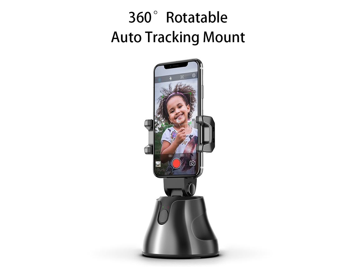 2026-soporte De Seguimiento Automático 360° Para Teléfono, Brazalete Selfie Con Seguimiento Facial Inteligente