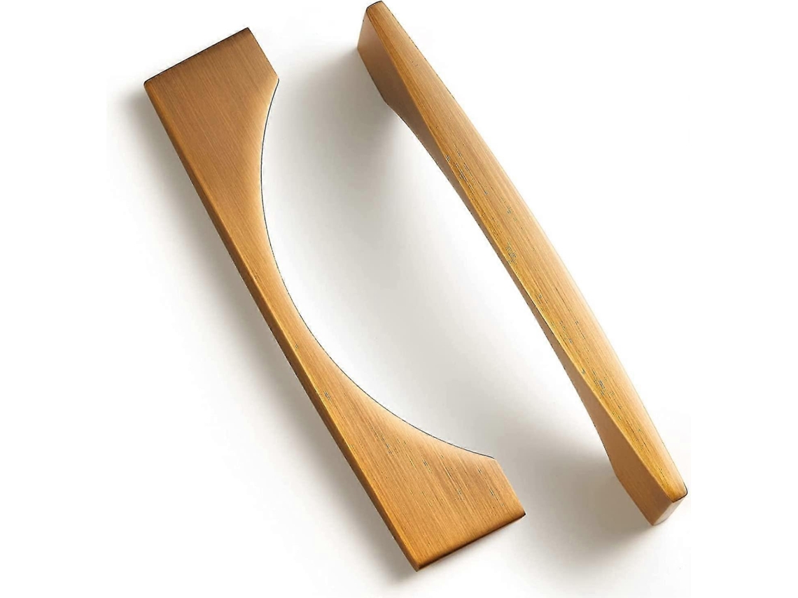 Mango De Armario De Cocina Dorado, 2 Unidades, Distancia Entre Agujeros 128 Mm, Estilo Moderno Retro, Resistente A La Oxidación