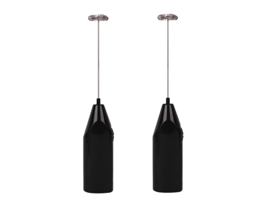 Espumador De Leche Portátil Con Pilas 2 Paquetes Batidor Eléctrico Agitador De Batería Para Espumador De Café Mini Mezclador Negro CHRUI