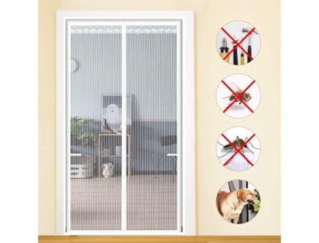 Puerta con mosquitera magnética, 32x68ft Cortina con mosquitera para puerta que mantiene a los insectos fuera CHRONUS
