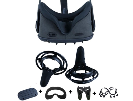 Funda Protectora de Cuerpo Entero + Máscara Facial de Silicona SLOWMOOSE 4 en 1 para Oculus Quest Negro