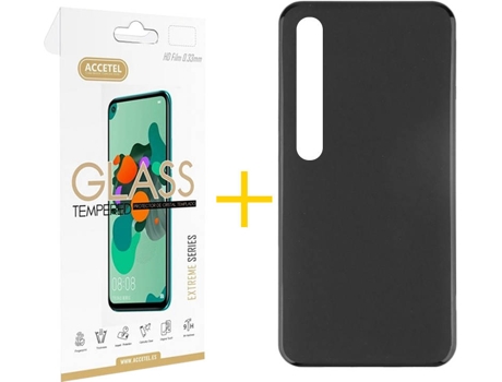 Kit Funda + Protector de Pantalla Xiaomi Mi 10 5G ACCETEL 8308 Negro