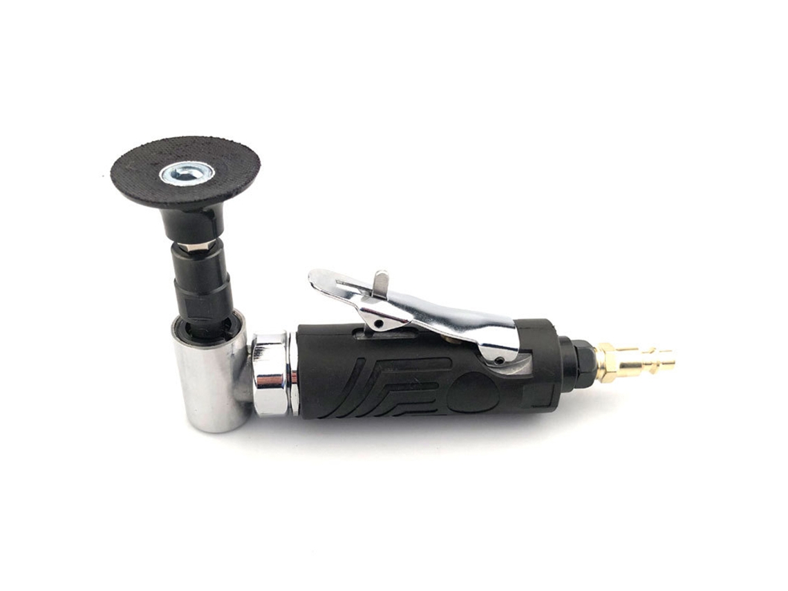 Amoladora Angular Neumática De 1/4 Polegada 90 Grados, Conjunto De Ferramentas Para Polir, Cortar E Gravura Com Chave