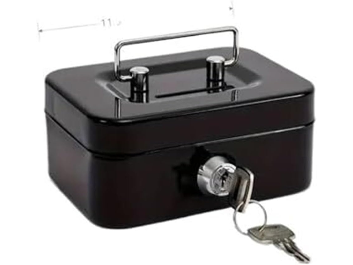 Mini Caja Fuerte Metálica Para Dinero Y Monedas, Caja De Seguridad