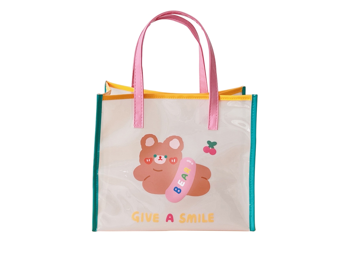 Bolsa de mano impermeable de PVC transparente para viajes, tipo 3