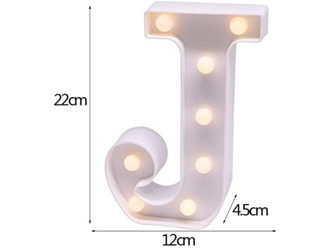 Letras Com Luzes Led Para Decoração De Interiores J