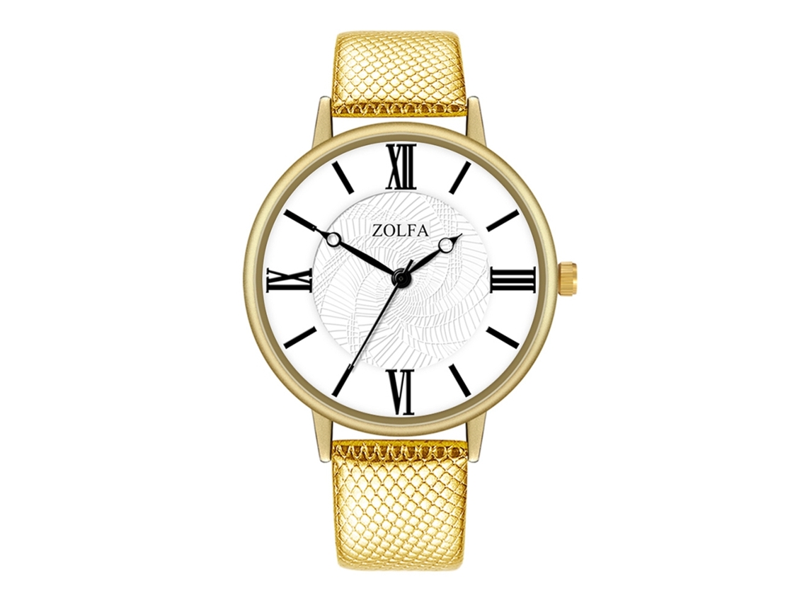 Reloj De Cuarzo Clásico Elegante Unisex De Estilo Business Para Parejas Regalo (oro)