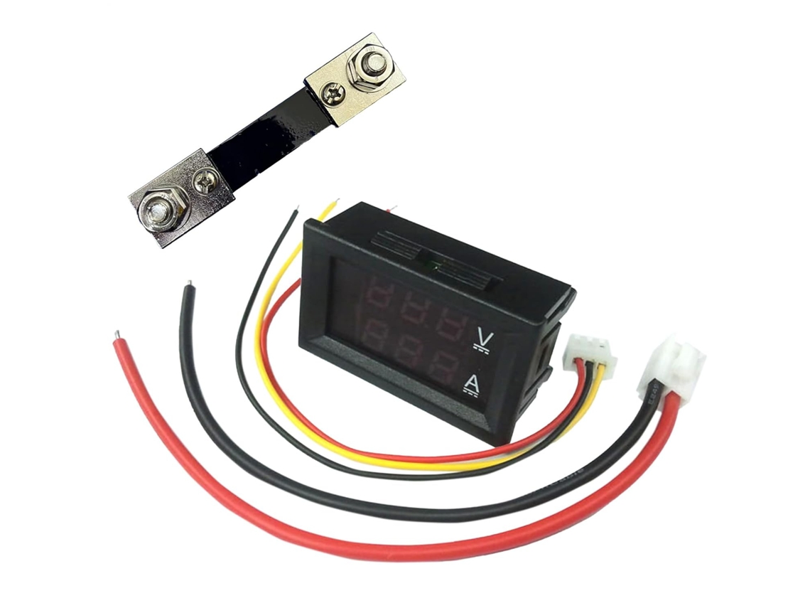 Voltímetro Y Amperímetro Led - Amperímetro Led 2 En 1 De 0-100 V, Pantalla De Voltaje Para Principiantes Y