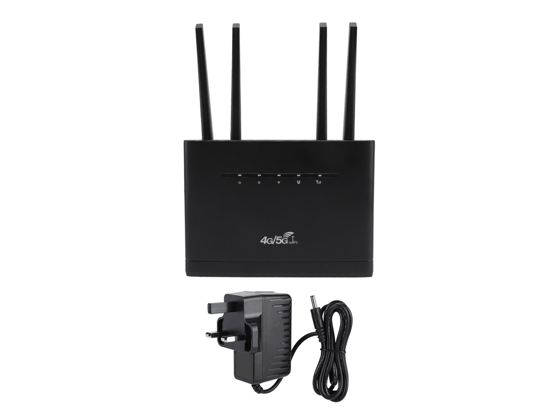 Router Inalámbrico 4g Lte De 300 Mbps Con 4 Antenas De Alta Potencia, Ranura Para Tarjeta Sim, Punto De Acceso Móvil Y Enchufe Británico De 100-240 V Para Portugal.